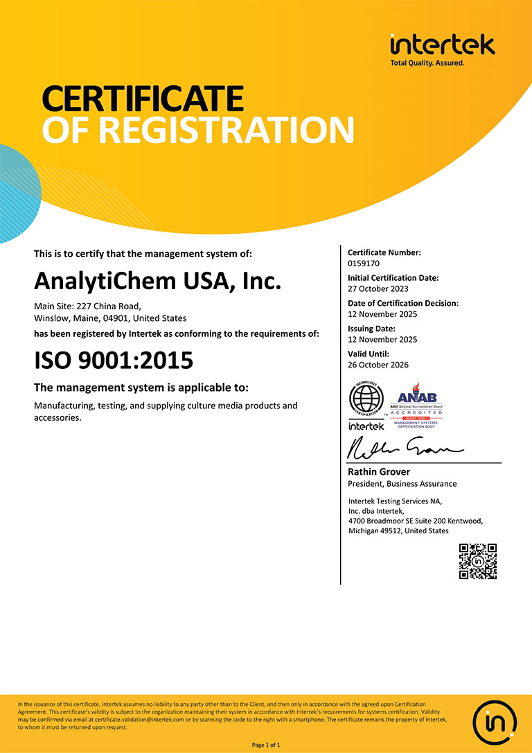 Our ISO-9001 Ceritification